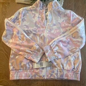 Adidas pink camo girls jacket